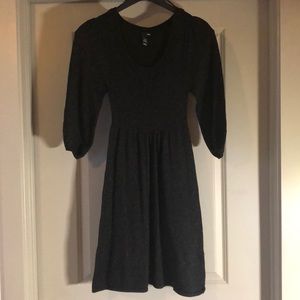 H&M Black Shimmer Sweater Dress
